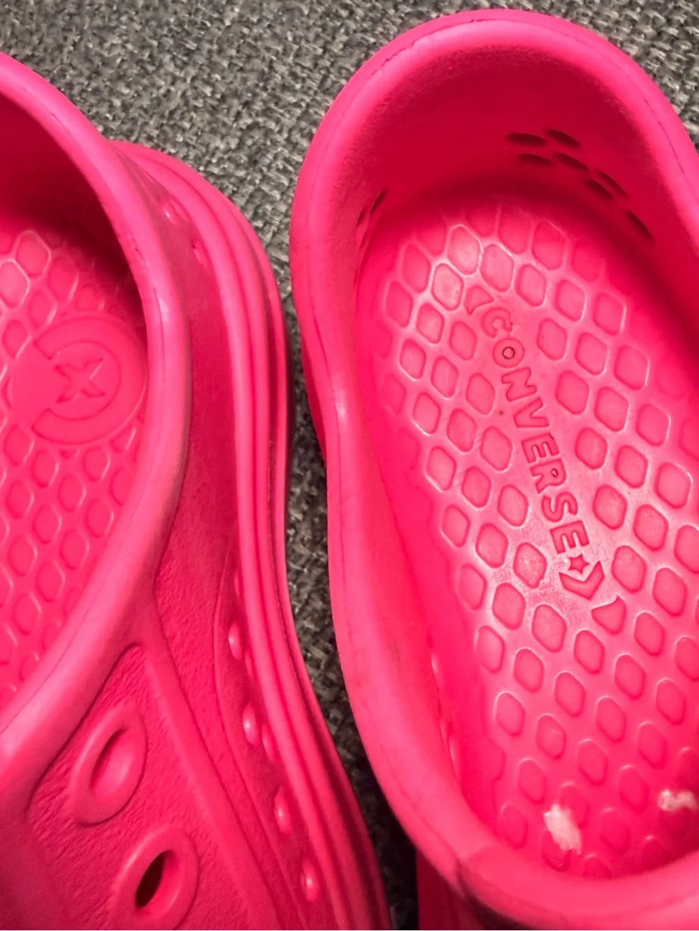 Converse All Star Play Lite CX Toddler Slip-On Shoes Fuschia Pink size 10
